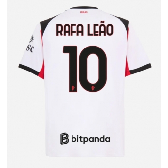 Billige Fotballdrakt AC Milan Rafael Leao #10 Replika Bortedrakt 2025-26 Kortermet